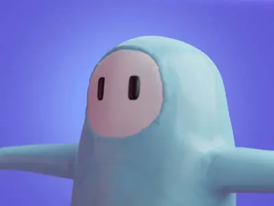 Fall Guys Character Free 3D model