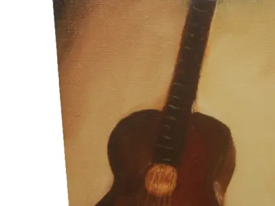 Canvas - Guitar Low-poly 3D model