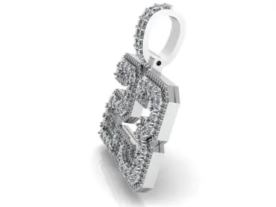 23 Number Pendant 1451 3D print model