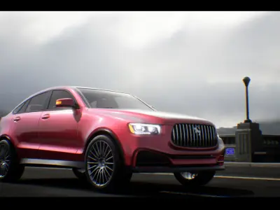 SUV 02 Driveable Animated Realistic Low-poly 3D model