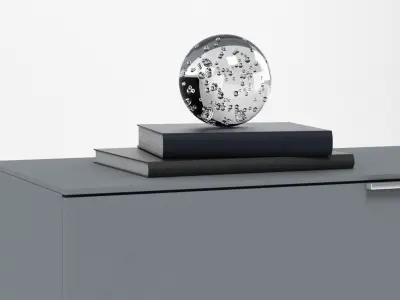 Contemporary Side Cabinet 001 3D model