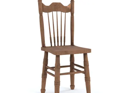 Wood Chair Furniture 3D model