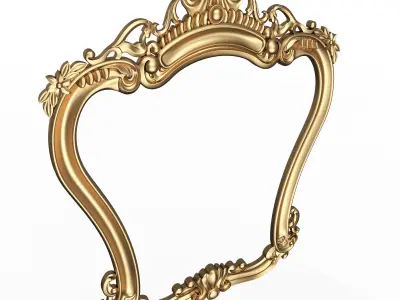 Classic Mirror 05 Low-poly 3D model