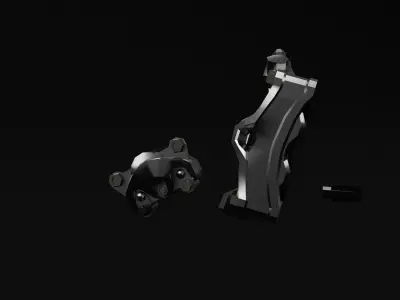 Motorcycle Brakes Kit Free low-poly 3D model
