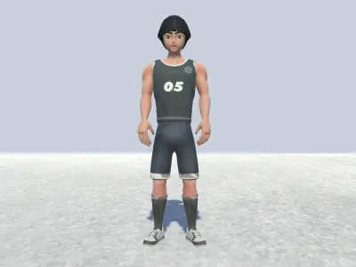 Basketball Player - Sports Man -Athletic  Low-poly 3D model