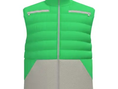 Puffer vest 3D model