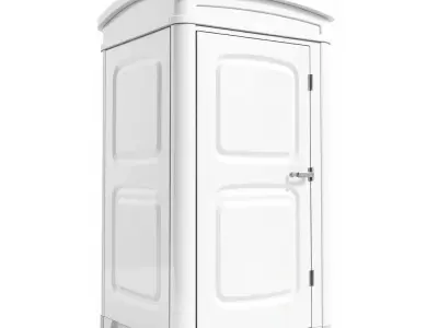 Portable Toilet D Model Pack Low-poly 3D model