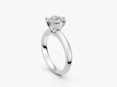 ZKR012 ENGAGEMENT RING 3D print model