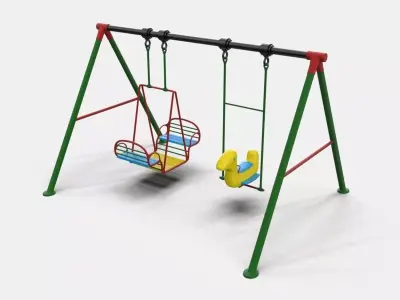 Swing B set for children 3D model