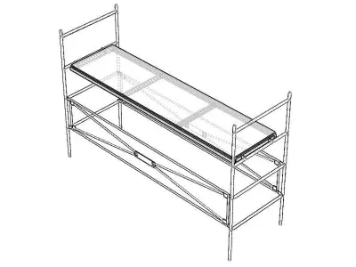 Steel Scaffolding Structure Free 3D model