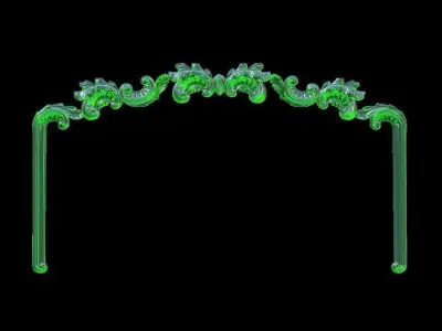 Ornament Bed arch 3D print model