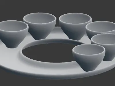 Modern Table Decoration - Tray  3D model