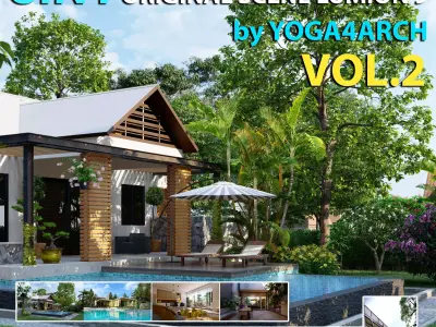 8 PREMIUM SCENE LUMION 9 AND ABOVE  BY YOGA4ARCH  VOL2 3D model