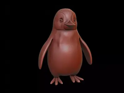 Penguin Animal Sculpture 3D print model purchase