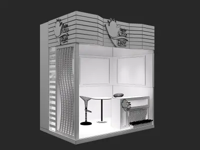 Booth Exhibition Stand a263 3D model