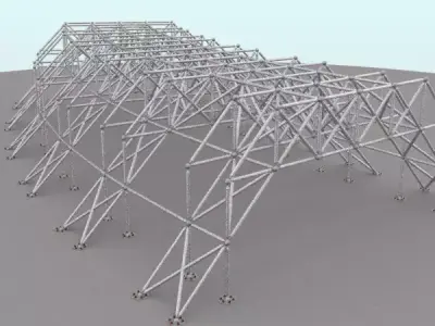 Optimal Truss Model 02 3D model