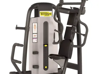 TechnoGym Chest Exercise Machine 3D model