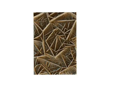 mural decor set wall panel 10 3D model