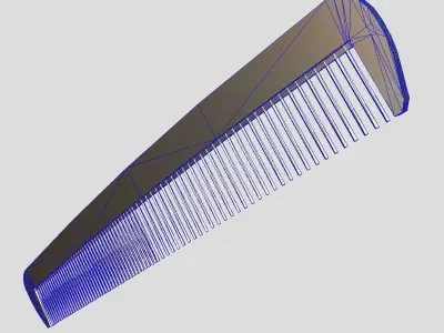 Hair Comb 3 Low-poly 3D model