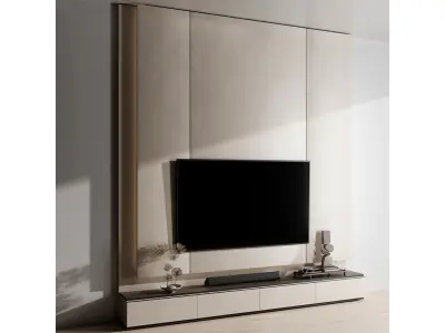 Tv wall set-16 3D model