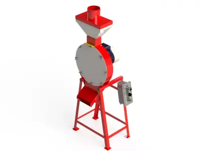 WG 4002 - Grain crusher - scrapper - 1 kW 3D model