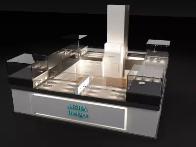 Booth Exhibition Stand a336a 3D model
