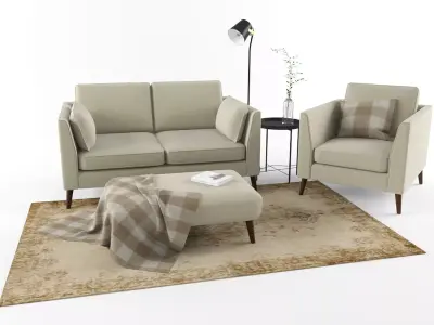 Sofa Cameron Set 3D model