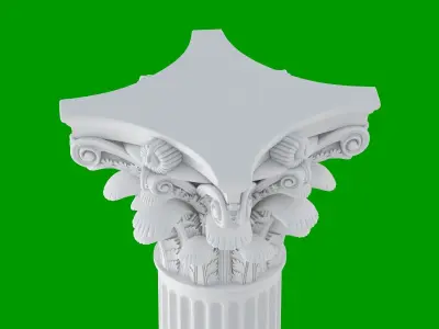 Roman Corinthian Column 3D model