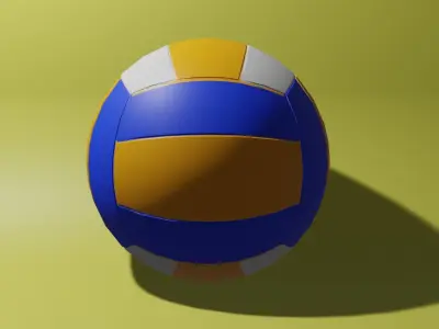 Volleyball Ball  Low-poly 3D model