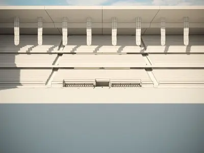 Football Soccer stadium game ready 3d model Low-poly 3D model