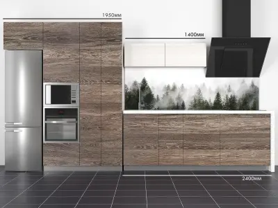 Kitchen set 003 3D model