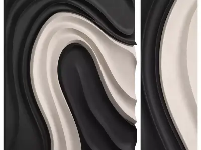 Wall Decoration Modern Wooden Wall Art 3D model