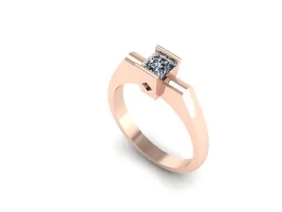 Princess Bridal Ring 3D print model