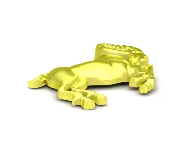 Ram Zodiac Animal Jewelry Motif Pendant 95a 3D print model