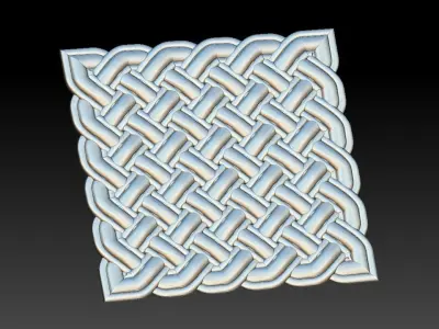 3D WALLPANEL celtic knot pattern 3D model
