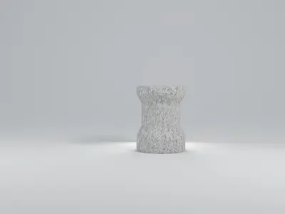 concrete coffee table  3D model