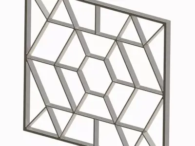 Fancy Window Grill 3D print model