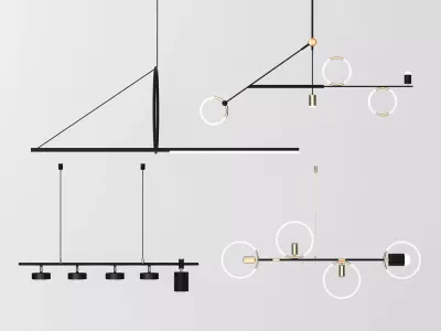 chandelier Modern combination 3D model