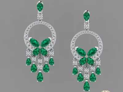 Graff earring 3D print model