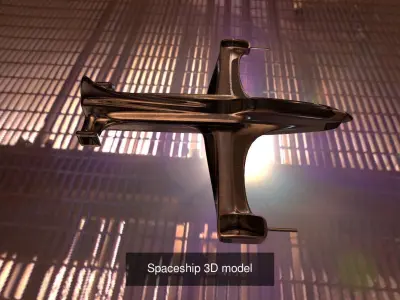 Two Spaceship 3D Models 3D Model Collection