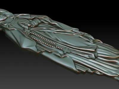 Our Lady of Lourdes 3D print model
