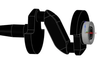 Crankshaft laser pointer 3D print model