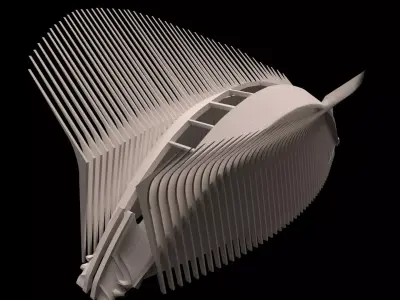 World Trade Center Transportation Hub Oculus 3D model Low-poly 3D model