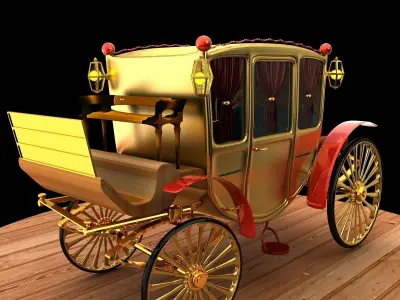 Chinese carriage 3D model