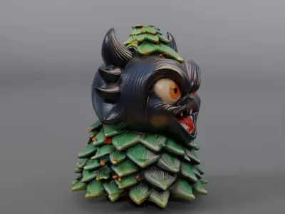 christmas tree monster 3D model