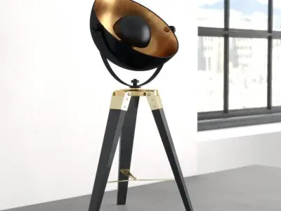 Bush Tripod Light Lamp 3D model