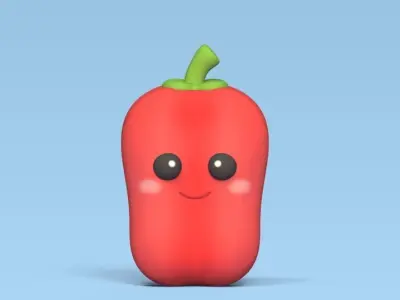 Cute Vegetables 3D print model