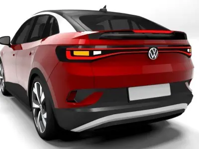 VW ID5 GTX 2022 Low-poly 3D model