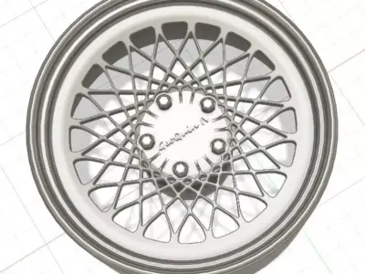 TSW Vale Wheels with Tires and Brakes for 3D Print 3D print model