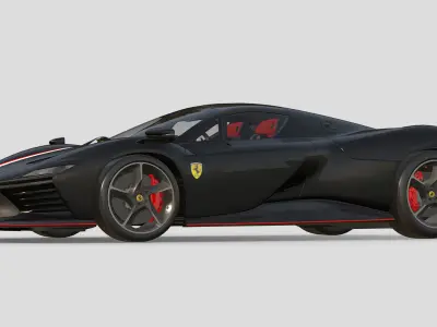 Ferrari Daytona SP3 Charles Leclerc 3D model